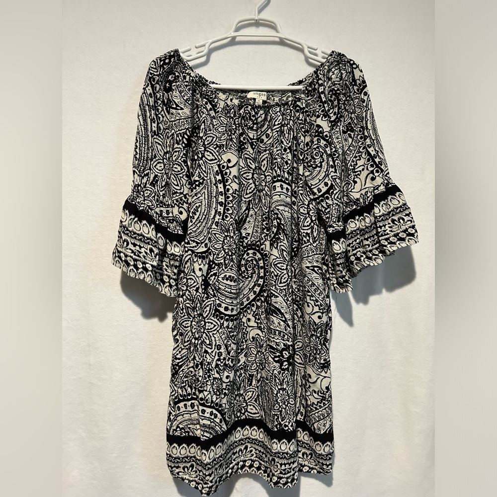 Umgee Baby Doll Boho Peasant Dress